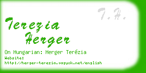 terezia herger business card